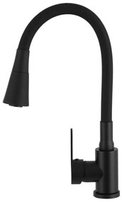 Gamma Flex 3000, stojanková drezová batéria s flexibilným ramenom, čierna, GMA-BFX-3000BK
