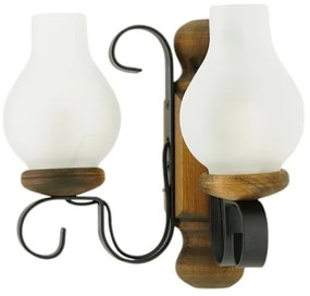 Brilagi - Nástenné svietidlo RUSTIC 2xE14/40W/230V buk/orech
