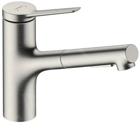 Hansgrohe Zesis M33, drezová batéria 150, s výsuvnou spŕškou, vzhľad nerezový 74800800