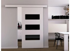 Posuvné dvere LIVELLO IV - biela / nie / 96