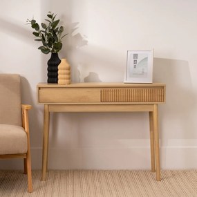 Konzolový stolík v prírodnej farbe 30x100 cm Iona – Casa Selección