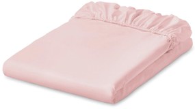 Džersejové napínacia posteľná plachta, ružová, dvojlôžko