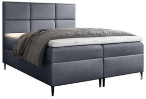 Čalúnená posteľ boxspring GRETA + topper, 200x200, fancy 90