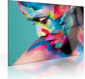 Sklenený obraz - Body art (70x50 cm)