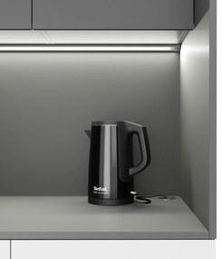 PLAN Kuchynka NIKA s drezom a batériou 1000 x 600 x 2000 mm, grafitová, ľavé