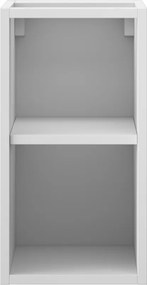 Mexen Box-A, otvorená skrinka s policou 25 cm, biela matná, 91AX2-0250-470-0-01