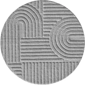 Svetlosivý okrúhly koberec ø 120 cm Art – Ayyildiz Carpets