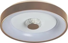 Searchlight 89735-38LT - LED stmievateľné stropné svietidlo POLKA 24W/230V + 6W pr. 38,5 cm hnedé