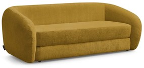 Ženilková rozkladacia pohovka v horčicovej farbe 228 cm Neyo – Bobochic Paris