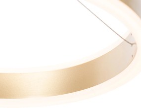 Závesné svietidlo mosadz 30 cm vrátane LED 3-stupňový stmievač - Lyani