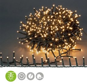 Nedis CLCC560 - LED Vianočná vonkajšia reťaz 560xLED/7 funkcií 14m IP44 teplá biela