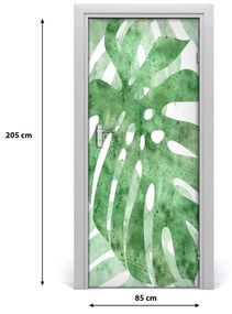 Samolepiace fototapety na dvere Monstera 85x205 cm