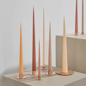 ester & erik Kovový okrúhly svietnik Rose Gold Small