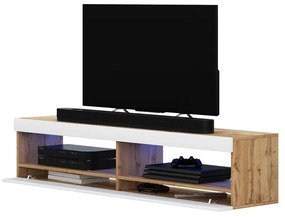 TV skrinka/stolík Violett 100 (s osvetlením) (dub lancaster + biela). Vlastná spoľahlivá doprava až k Vám domov. 1098639