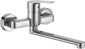 Kuchinox Borgo, nástenná umývadlová batéria, chrómová, LAV-BKB_080D