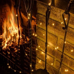 DECOLED Svetelná reťaz LED, 12 x 1,5 m, teplá biela, 180 diód