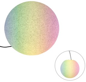 Inteligentné vonkajšie svietidlo sivé 45 cm IP65 vrátane LED - Nura