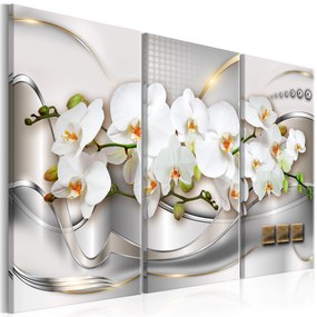 Artgeist Obraz - Blooming Orchids I Veľkosť: 120x80, Verzia: Na talianskom plátne