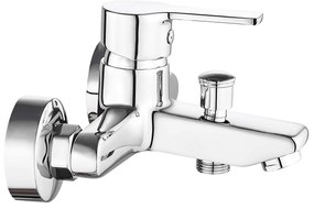 Invena Bralos, nástenná vaňová batéria, chrómová, INV-BW-07-001-A