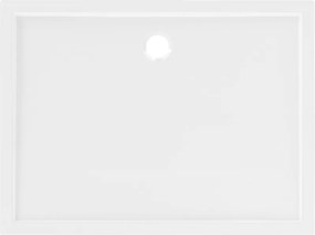 Mexen, Mexen Flow obdĺžniková sprchová vanička slim 75 x 90 cm, biely lesk - 46R107590