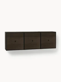 Nástenný konzolový stolík z dreva a kovu Frame