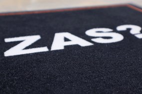 Mercury Flooring, Rohožka Čo zas 40x60 cm – na von aj na doma, 40x60, čierna