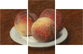 Obraz - Henri Fantin-Latour, Three Peaches on a Plate, reprodukcia (90x60 cm)