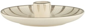 Ib Laursen Porcelánový svietnik Grey stripes