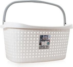 BAMA Kôš na bielizeň PAGLIA, 40 l, farba biela