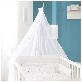 roba Detská postieľka Sternenzauber s príslušenstvom, 70 x 140 cm (biela)  (100340823)