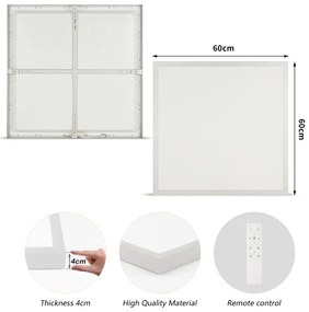 Brilagi - LED stmievateľné kúpeľňové svietidlo FRAME SMART LED/50W/230V 60x60 IP44 + diaľkový ovládač
