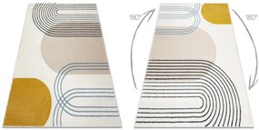 Koberec FUSION 7157 biely / zlatý