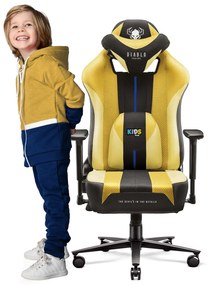 Detské látkové herné kreslo Diablo X-Player 2.0 Kids Size: dark sunflower / žltá Diablochairs