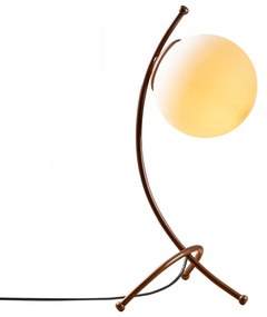 Stolová lampa Ayva biela/meď