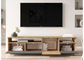 Dizajnový TV stolík Belisario II 180 cm antracitový