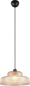 Jantárové závesné svietidlo so skleneným tienidlom ø 35 cm Abella – Reality