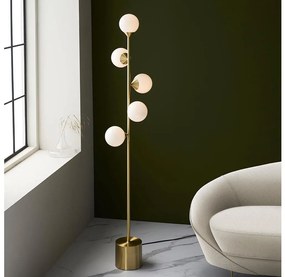 Endon 106756 - Stojacia lampa OTIS 5xG9/3W/230V zlatá/biela
