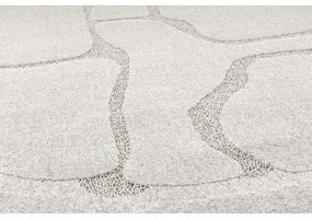 Svetlosivý vlnený okrúhly koberec ø 120 cm Morphic Organica – Agnella