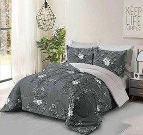 Bavlnené obliečky SILVELLE sivé Rozmer obliečky: 70 x 90 cm | 140 x 200 cm