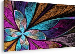Obraz - Abstrakcia, kvetina (90x60 cm)