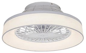 Stropný ventilátor biely 47 cm vrátane LED stmievateľný s diaľkovým ovládaním - Emily