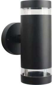 Vonkajšie nástenné svietidlo RINO 2xGU10/12W/230V IP54 čierna