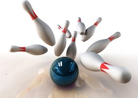 Sklenený obraz - Bowling (70x50 cm)