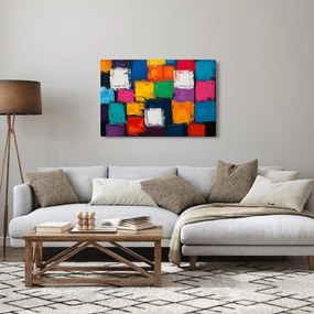 Obraz - Maľba farebných štvorcov (90x60 cm)
