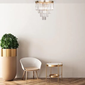 Brilagi - LED krištáľové stropné svietidlo MOZART 5xE14/40W/230V zlaté