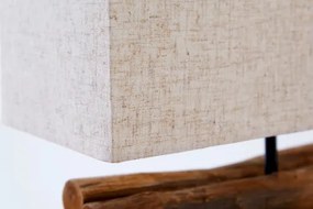 Stolová lampa 19477 Masív drevo/Bežová - Komfort-nábytok