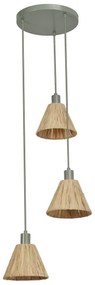 Ledvance - Luster na lanku DECOR RAFFIA 3xE27/15W/230V rafia