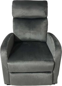 Relaxačné kreslo René rozkladacie šedé