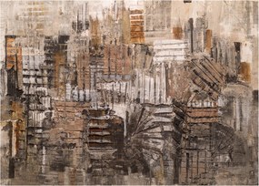 Obraz - Abstrakcia v hnedých tónoch (70x50 cm)