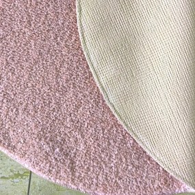 Koberec Kamel púdrovo ružový kruh